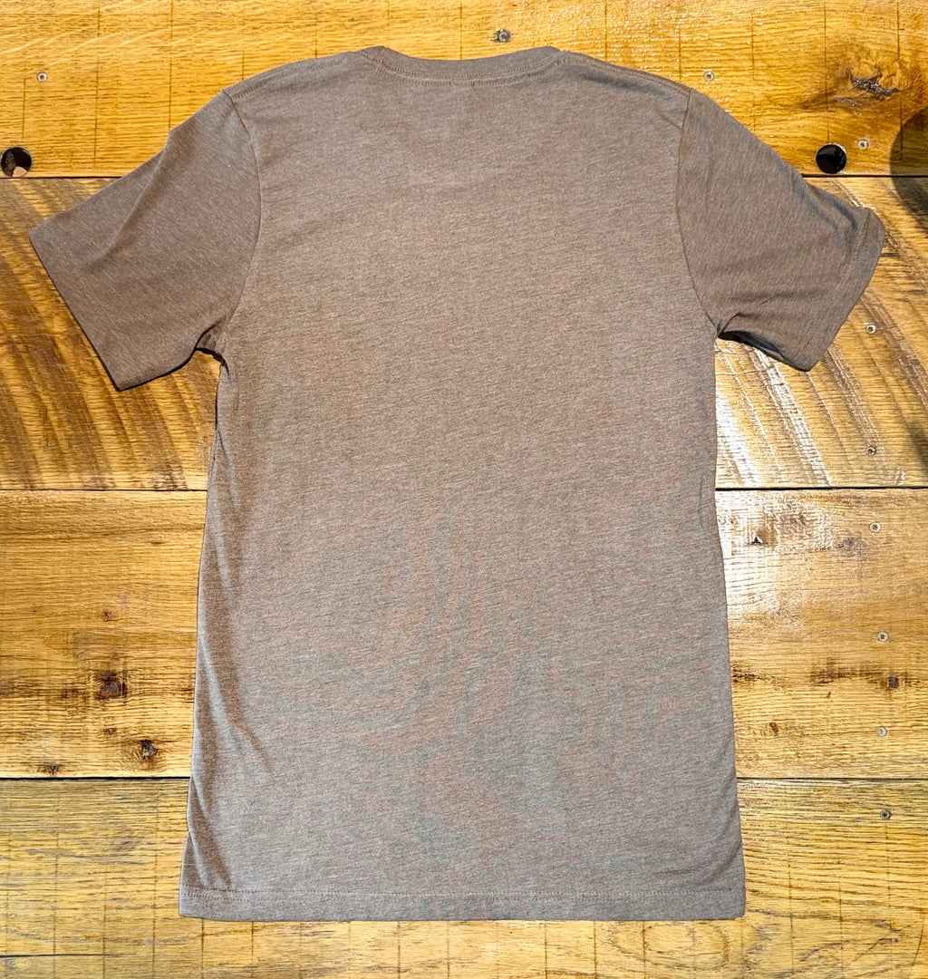 Brown and Pink Toe Stitched Tee
